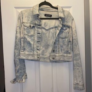 Cropped jean jacket